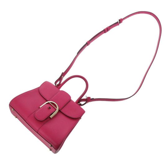 DELVAUX Handbag leather pink Bryon Mini Women Used Authentic