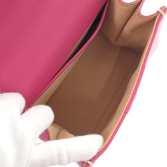 DELVAUX Handbag leather pink Bryon Mini Women Used Authentic
