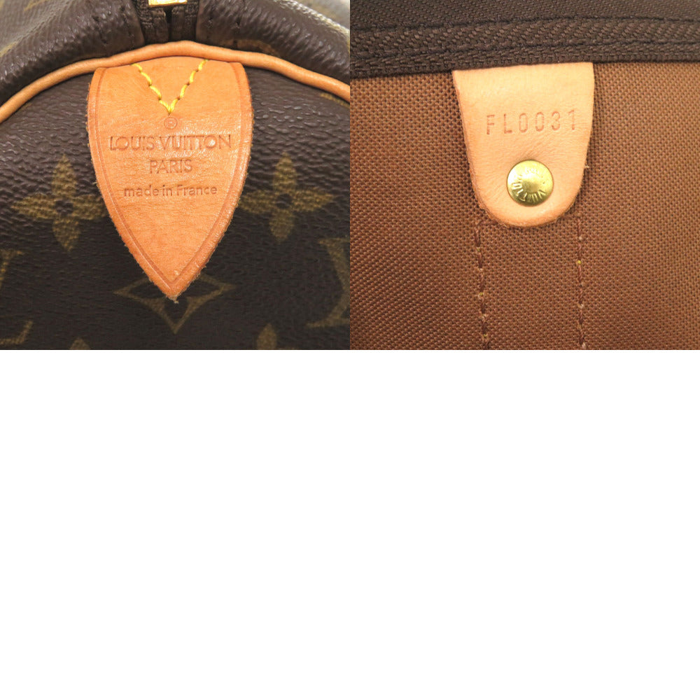 LOUIS VUITTON Boston Duffel bag M41428 Monogram canvas Brown Monogram Keepall 45 mens Used Authentic