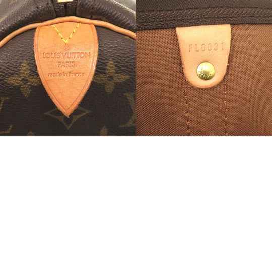 LOUIS VUITTON Boston Duffel bag M41428 Monogram canvas Brown Monogram Keepall 45 mens Used Authentic