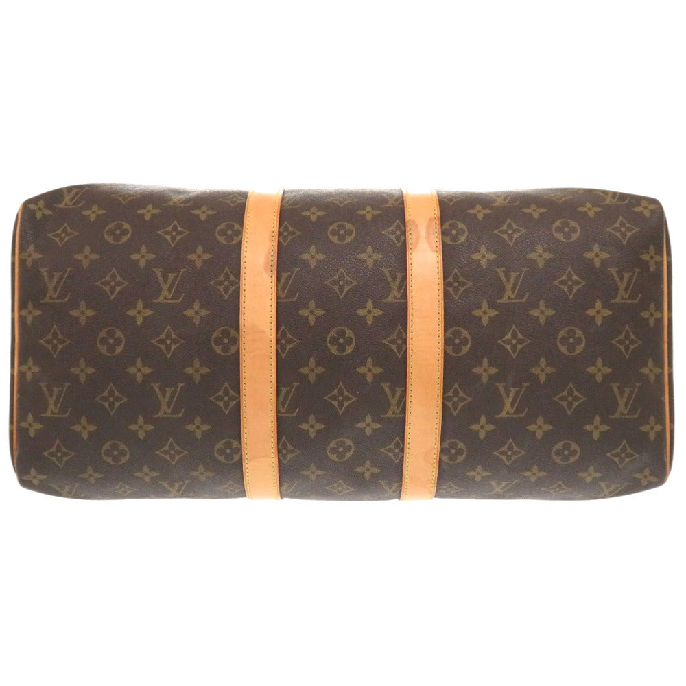 LOUIS VUITTON Boston Duffel bag M41428 Monogram canvas Brown Monogram Keepall 45 mens Used Authentic