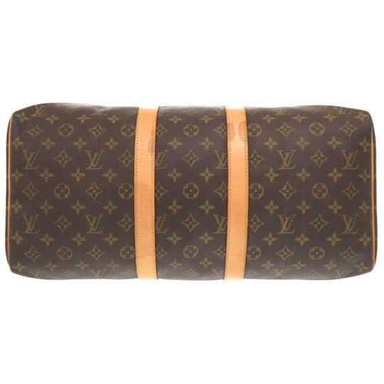 LOUIS VUITTON Boston Duffel bag M41428 Monogram canvas Brown Monogram Keepall 45 mens Used Authentic