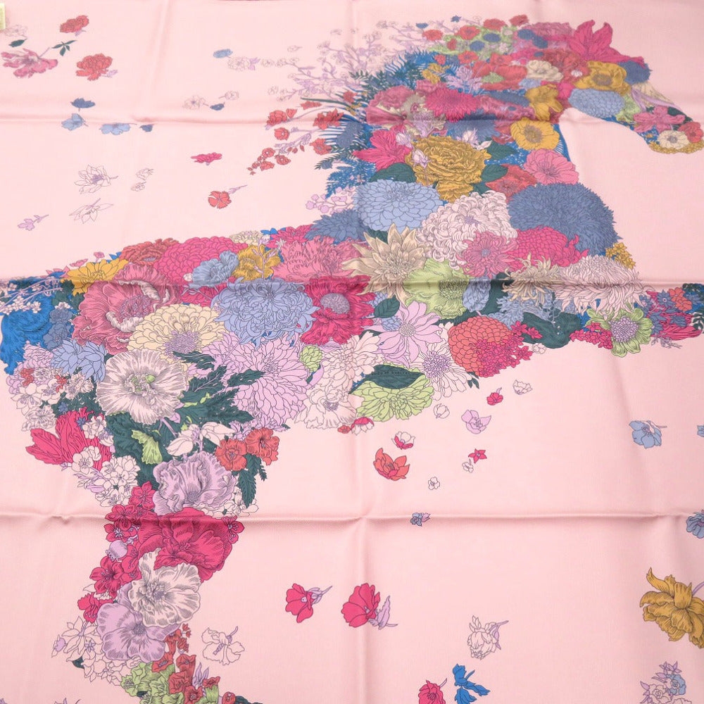HERMES scarf silk multicolor Carre90 Robe Legere