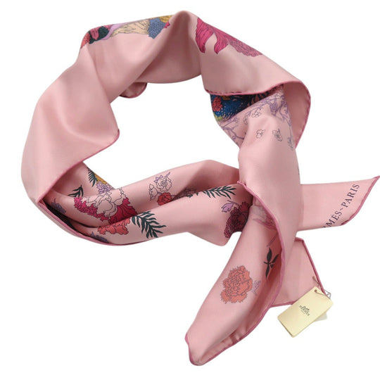HERMES scarf silk multicolor Carre90 Robe Legere