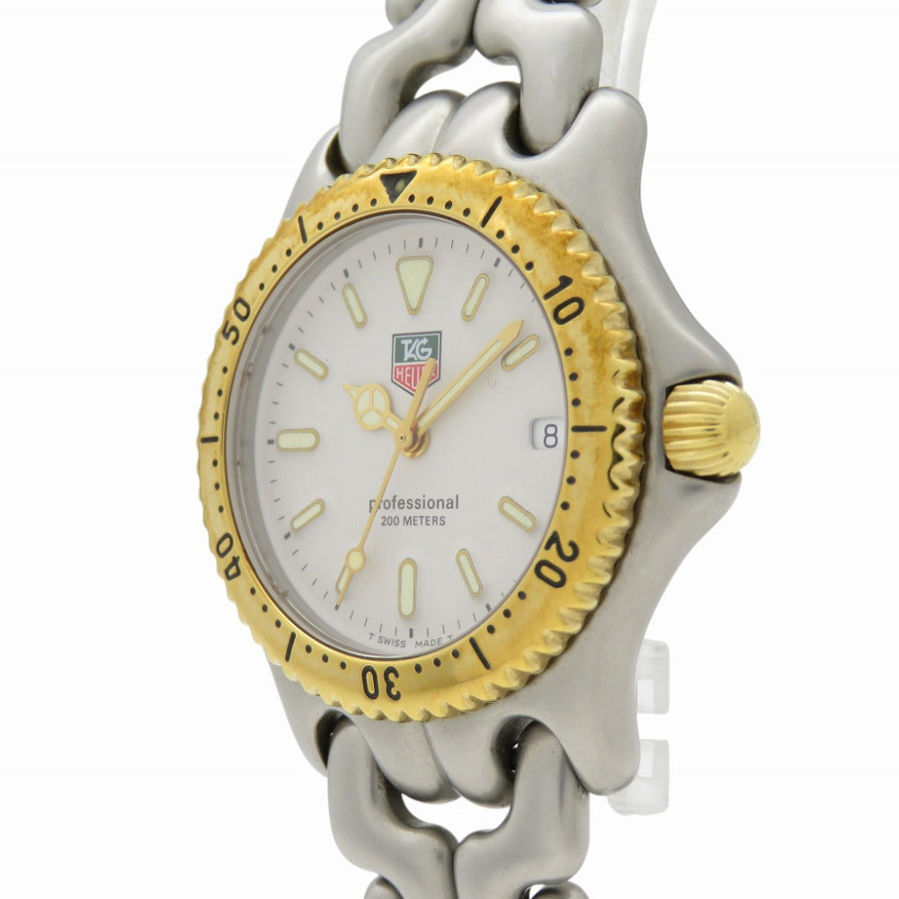 TAG HEUER Watches Quartz S95.813 Stainless Steel beige Quartz Cell Series Professional 200m beige dial mens Used Authentic