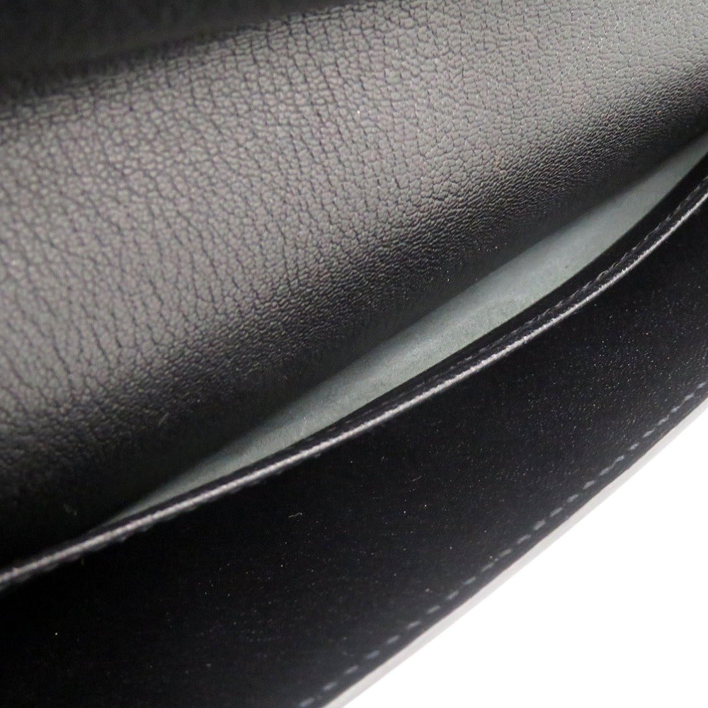HERMES Briefcase leather black Business bag handbag 365PM mens Used Authentic