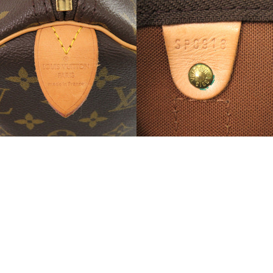 LOUIS VUITTON Boston Duffel bag M41428 Monogram canvas Brown Monogram Keepall 45 mens Used Authentic