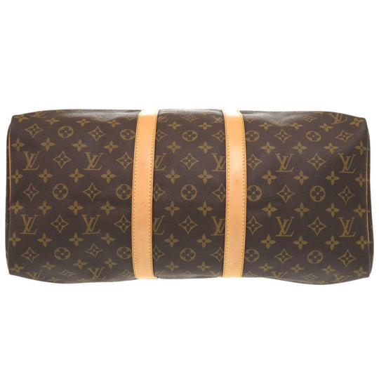 LOUIS VUITTON Boston Duffel bag M41428 Monogram canvas Brown Monogram Keepall 45 mens Used Authentic