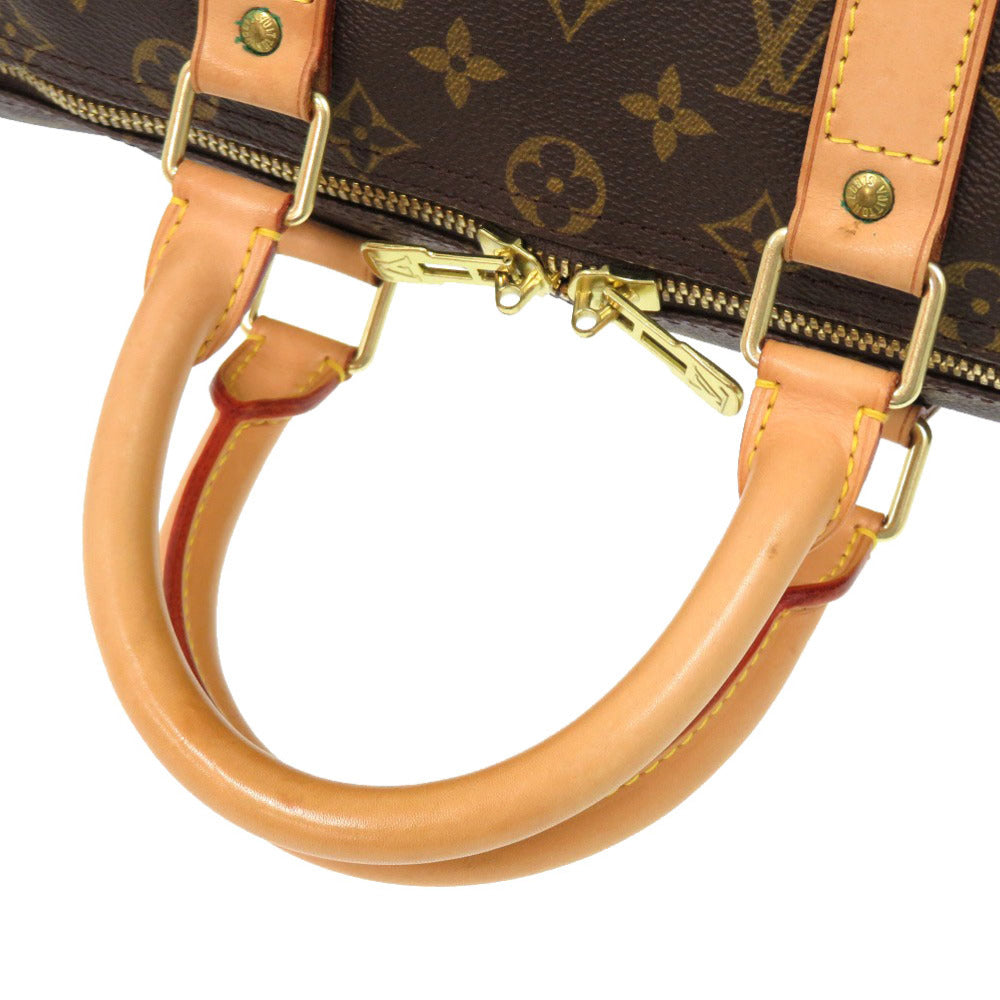 LOUIS VUITTON Boston Duffel bag M41428 Monogram canvas Brown Monogram Keepall 45 mens Used Authentic