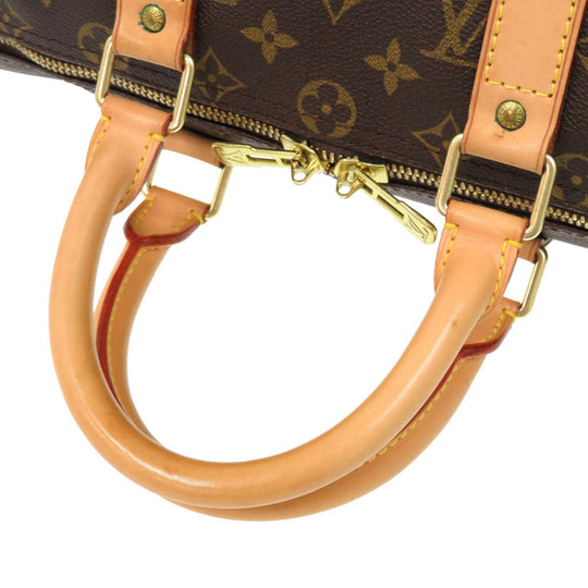 LOUIS VUITTON Boston Duffel bag M41428 Monogram canvas Brown Monogram Keepall 45 mens Used Authentic