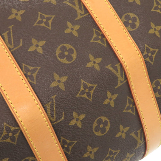 LOUIS VUITTON Boston Duffel bag M41428 Monogram canvas Brown Monogram Keepall 45 mens Used Authentic