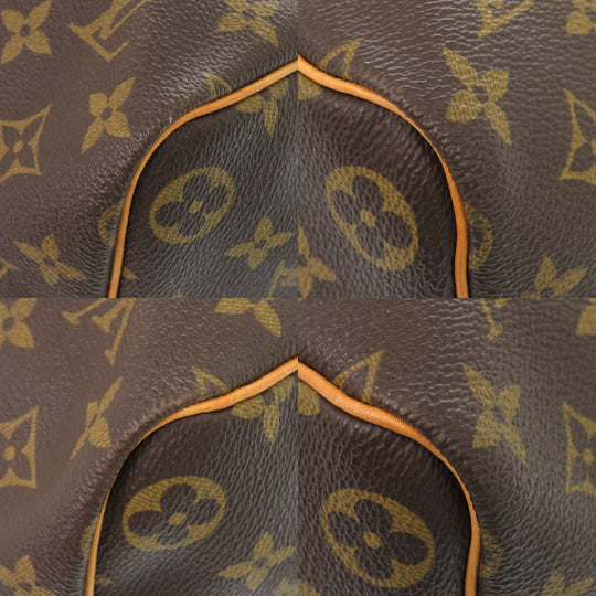 LOUIS VUITTON Boston Duffel bag M41428 Monogram canvas Brown Monogram Keepall 45 mens Used Authentic