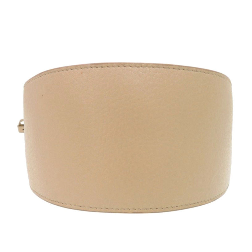 THE ROW Shoulder Bag leather beige Drawstring pouch Women Used Authentic