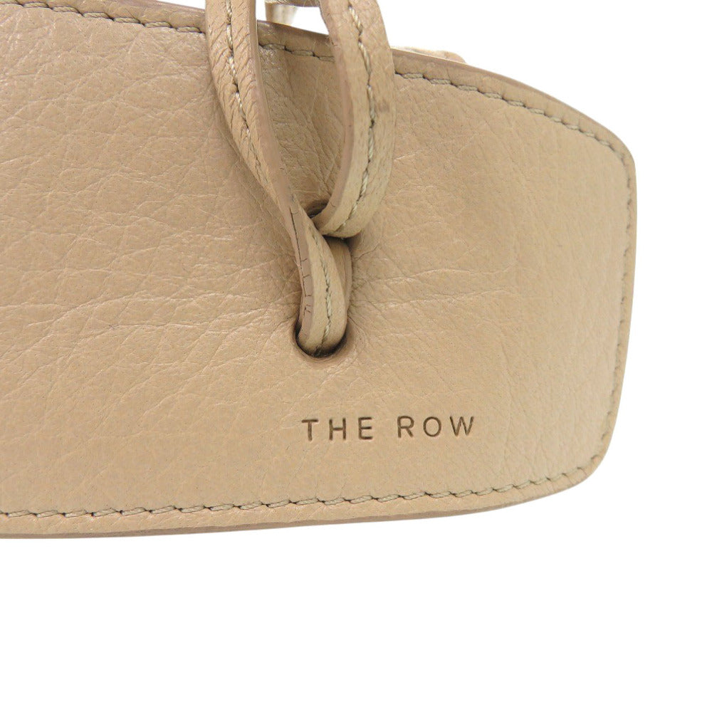 THE ROW Shoulder Bag leather beige Drawstring pouch Women Used Authentic