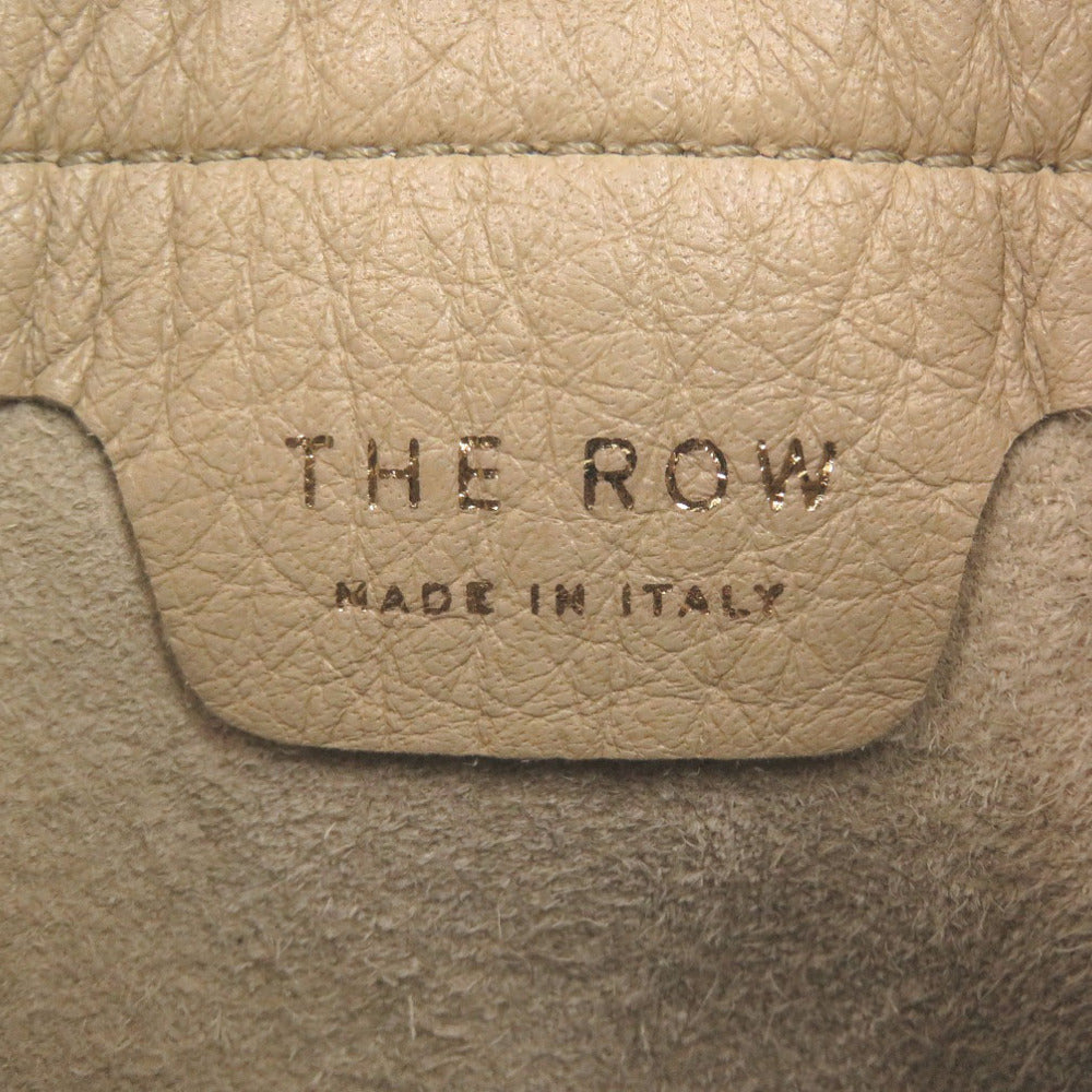 THE ROW Shoulder Bag leather beige Drawstring pouch Women Used Authentic