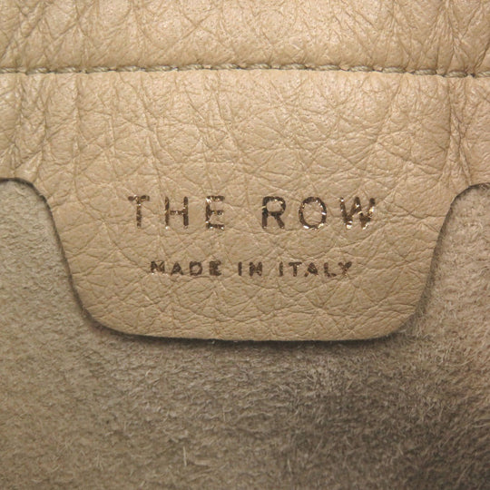 THE ROW Shoulder Bag leather beige Drawstring pouch Women Used Authentic