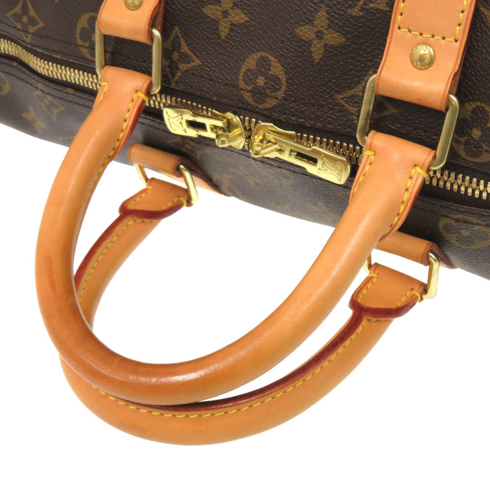 LOUIS VUITTON Boston Duffel bag M41428 Monogram canvas Brown Monogram Keepall 45 mens Used Authentic