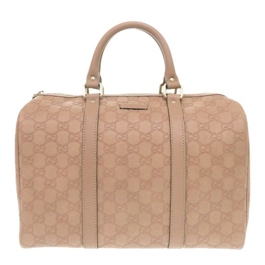 GUCCI Boston Duffel bag 449646 leather pink Micro Guccisima Women Used Authentic