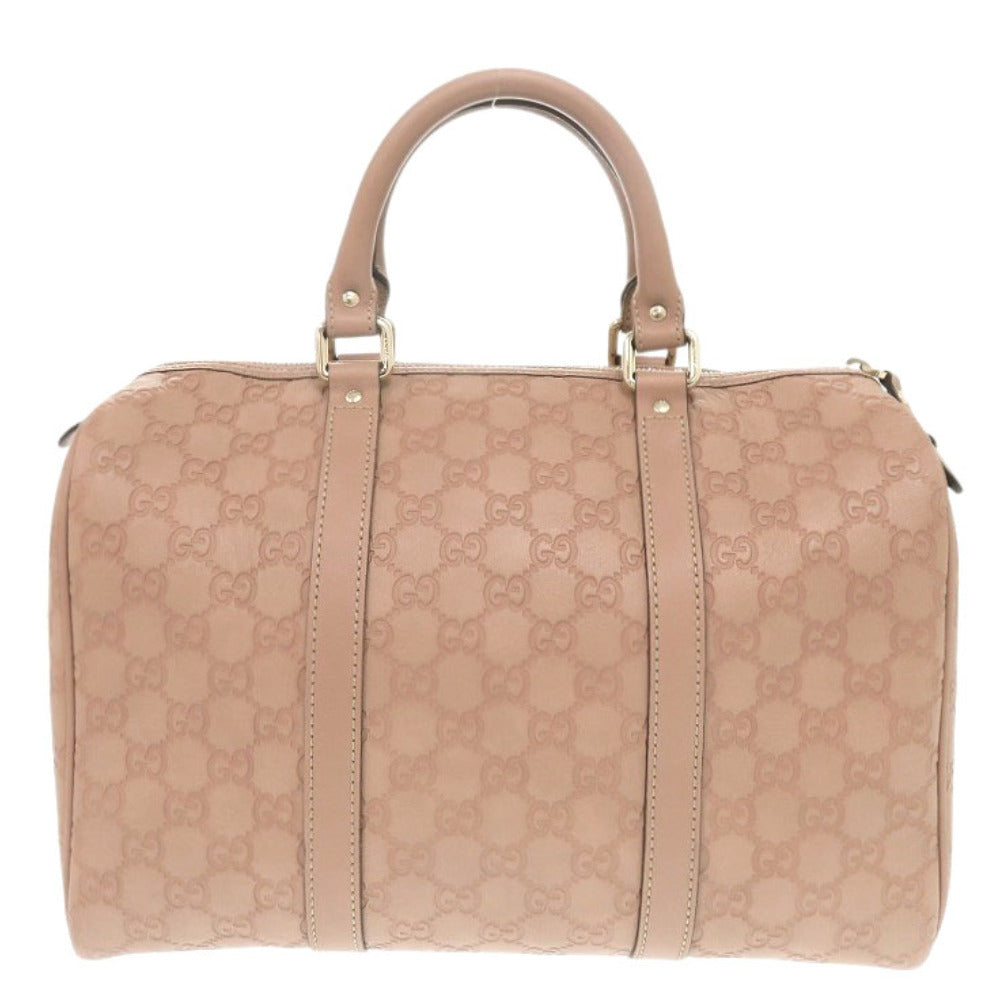 GUCCI Boston Duffel bag 449646 leather pink Micro Guccisima Women Used Authentic