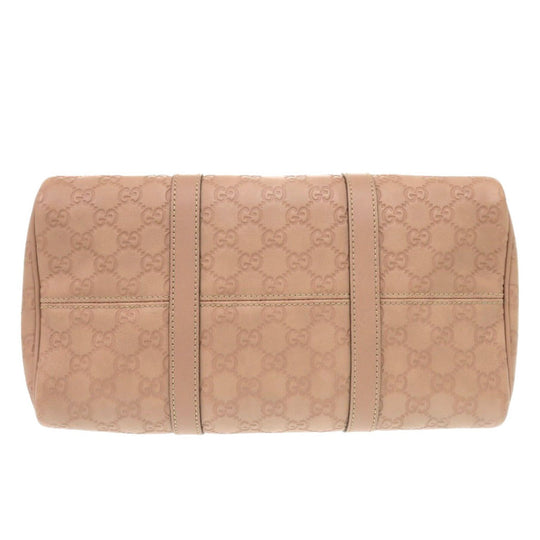 GUCCI Boston Duffel bag 449646 leather pink Micro Guccisima Women Used Authentic