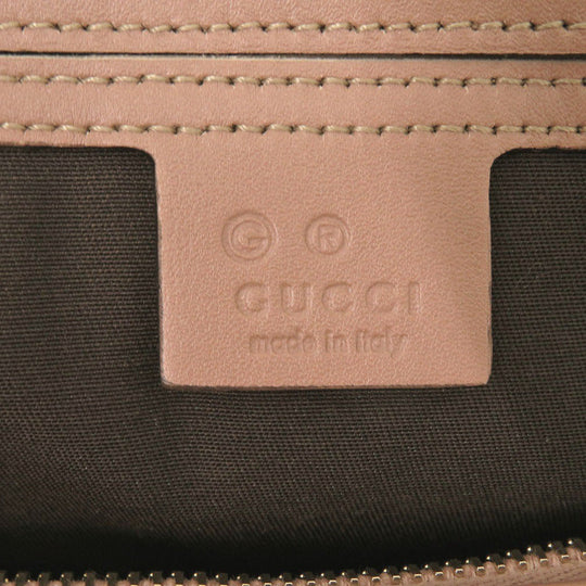GUCCI Boston Duffel bag 449646 leather pink Micro Guccisima Women Used Authentic