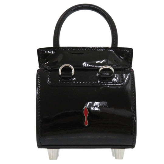 Christian Louboutin Shoulder Bag Patent leather black 2way Paloma Nano Women Used Authentic