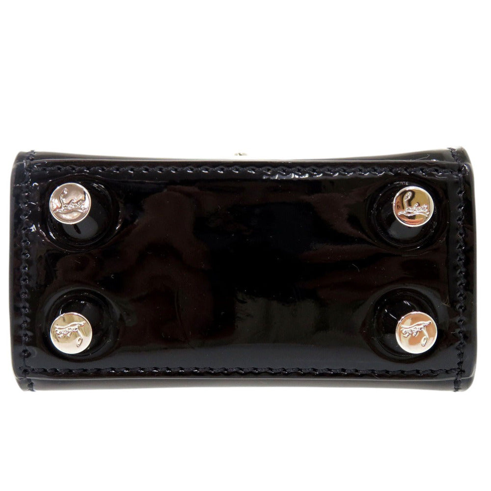 Christian Louboutin Shoulder Bag Patent leather black 2way Paloma Nano Women Used Authentic