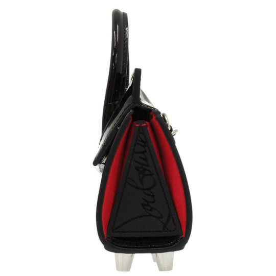Christian Louboutin Shoulder Bag Patent leather black 2way Paloma Nano Women Used Authentic