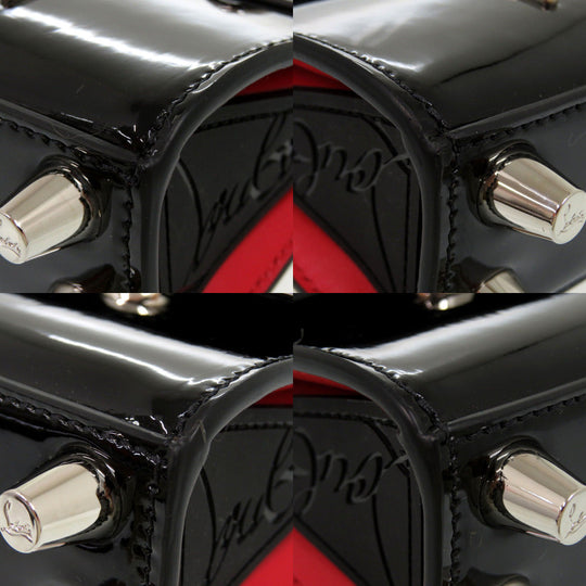 Christian Louboutin Shoulder Bag Patent leather black 2way Paloma Nano Women Used Authentic