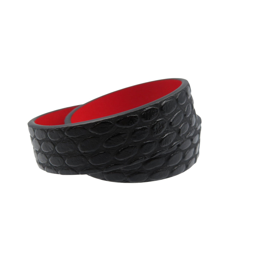 Christian Louboutin bracelet 3205086 Calfskin, Metal black Elisa Bracelet Double 15 Women S Used Authentic