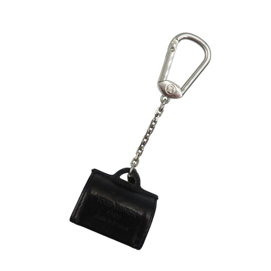 LOUIS VUITTON key ring M99207 Leather, Metal Noir Portocle Speedy Women(Unisex) Used Authentic