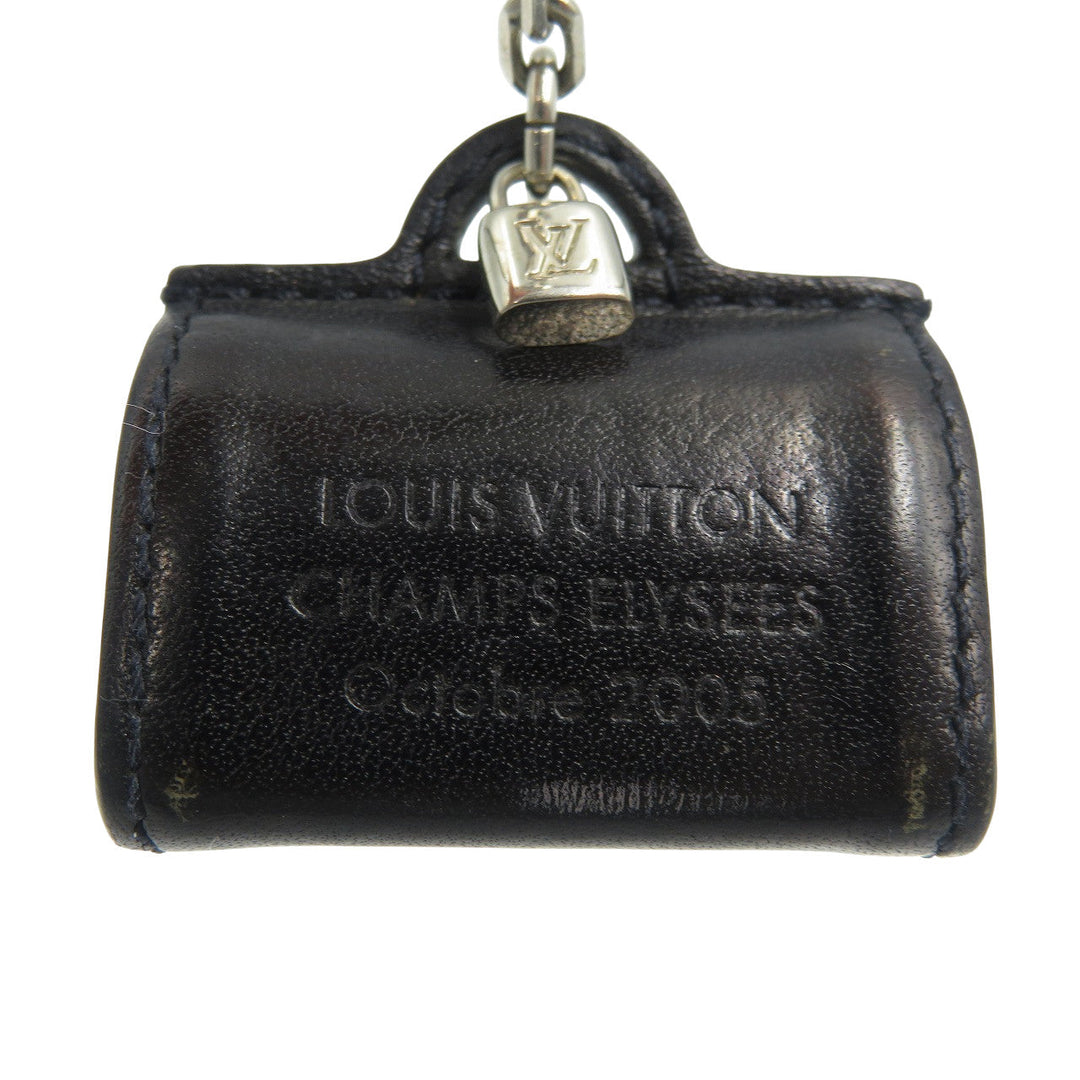 LOUIS VUITTON key ring M99207 Leather, Metal Noir Portocle Speedy Women(Unisex) Used Authentic