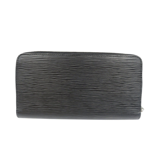 LOUIS VUITTON Long Wallet Purse M61857 Epi Leather Noir Zip Around Epi Zippy wallet unisex(Unisex) Used Authentic