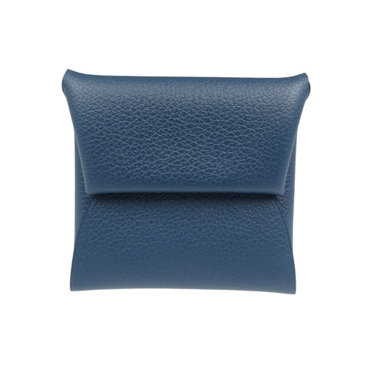 HERMES Coin case Shave Blue drus Bastia Verso unisex(Unisex) Used Authentic