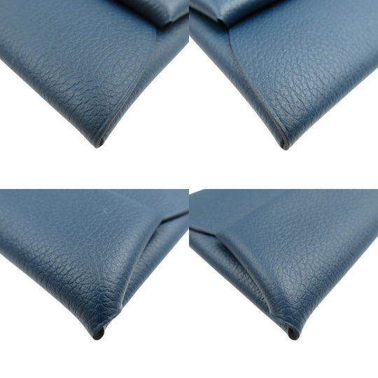 HERMES Coin case Shave Blue drus Bastia Verso unisex(Unisex) Used Authentic