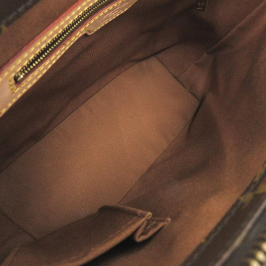 LOUIS VUITTON Handbag M51148 Monogram canvas Brown Monogram Cabas Piano Women Used Authentic