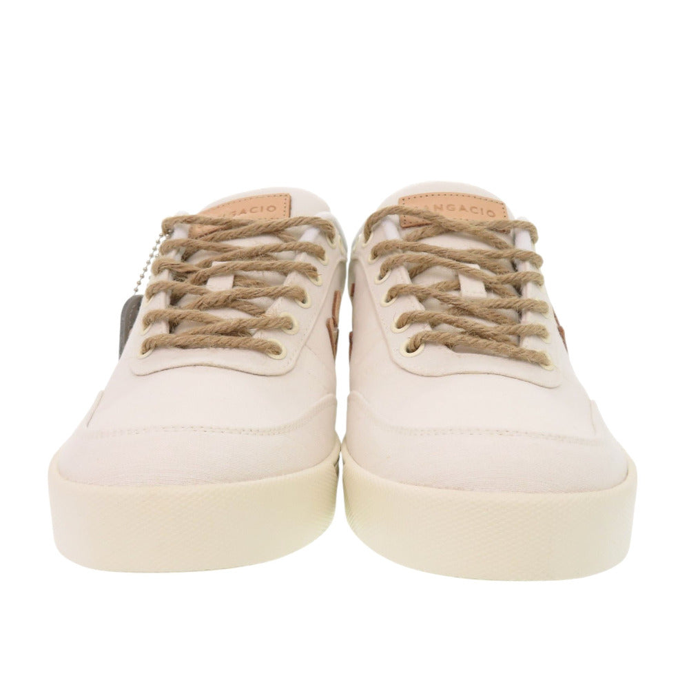 Sangacio sneakers Linen, Tanned Leather white NEWS ORGANIC mens Used Authentic