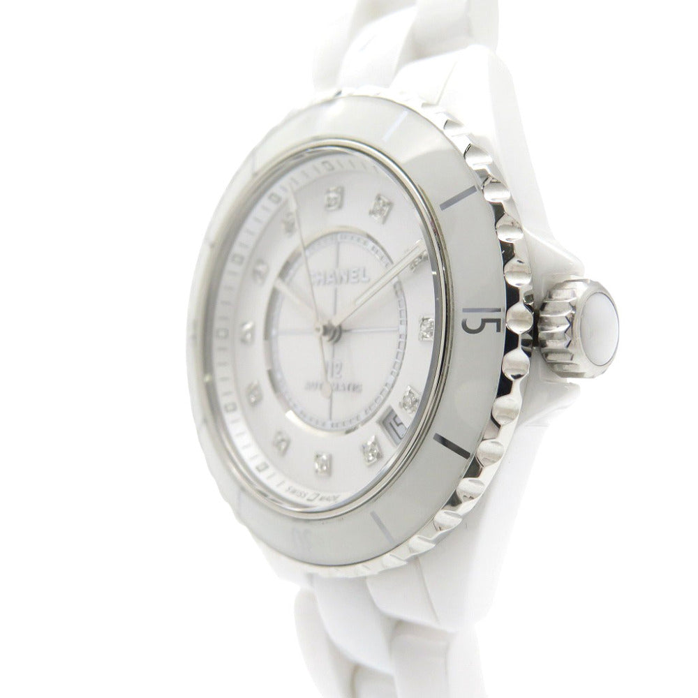 CHANEL Watches Mechanical Automatic H5705 White ceramic white Mechanical Automatic J12 12P diagram mens Used Authentic