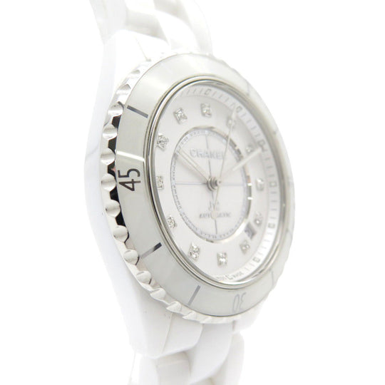 CHANEL Watches Mechanical Automatic H5705 White ceramic white Mechanical Automatic J12 12P diagram mens Used Authentic
