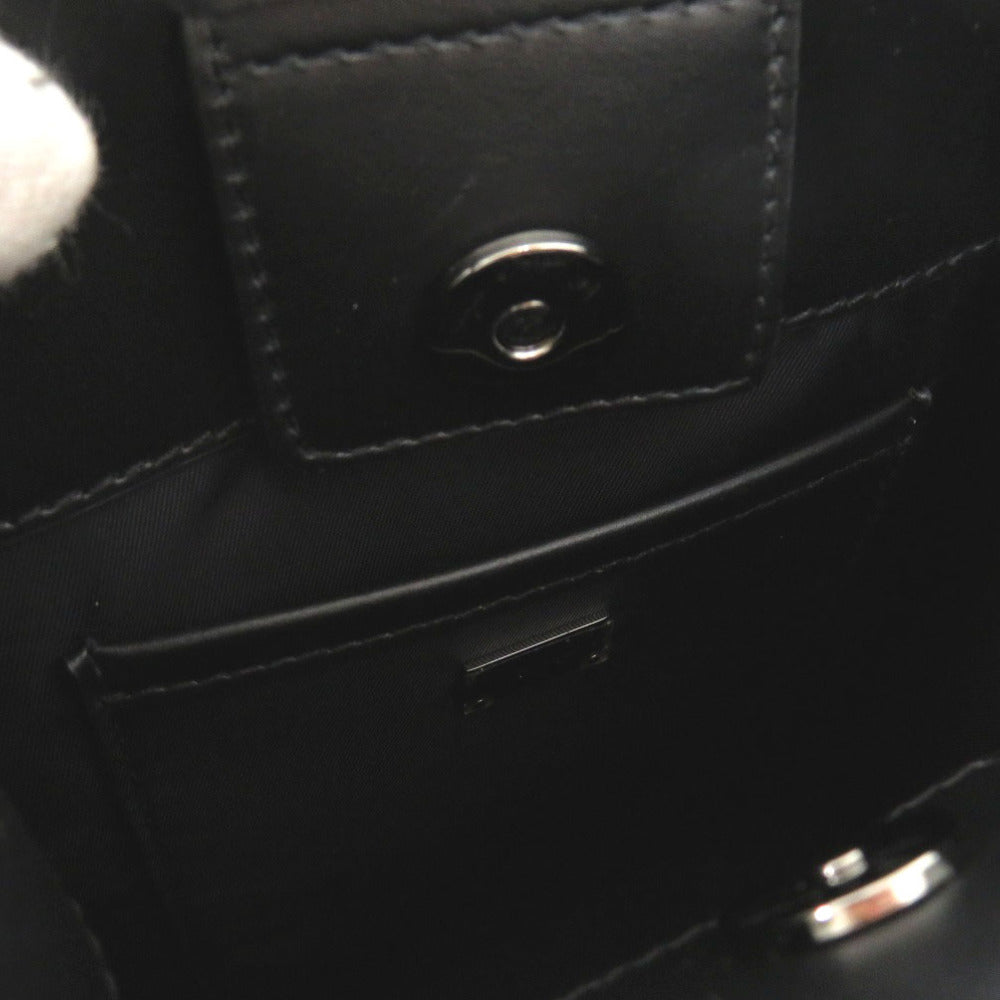 DOLCE&GABBANA Shoulder Bag leather black Cross Sling Bag mens Used Authentic