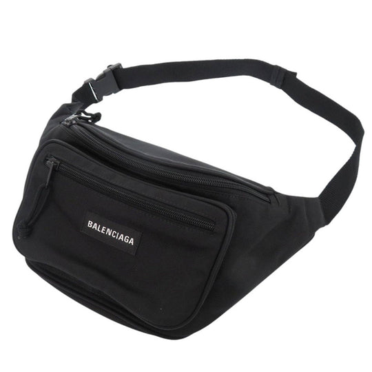 BALENCIAGA Waist bag 482389 Nylon black unisex(Unisex) Used Authentic