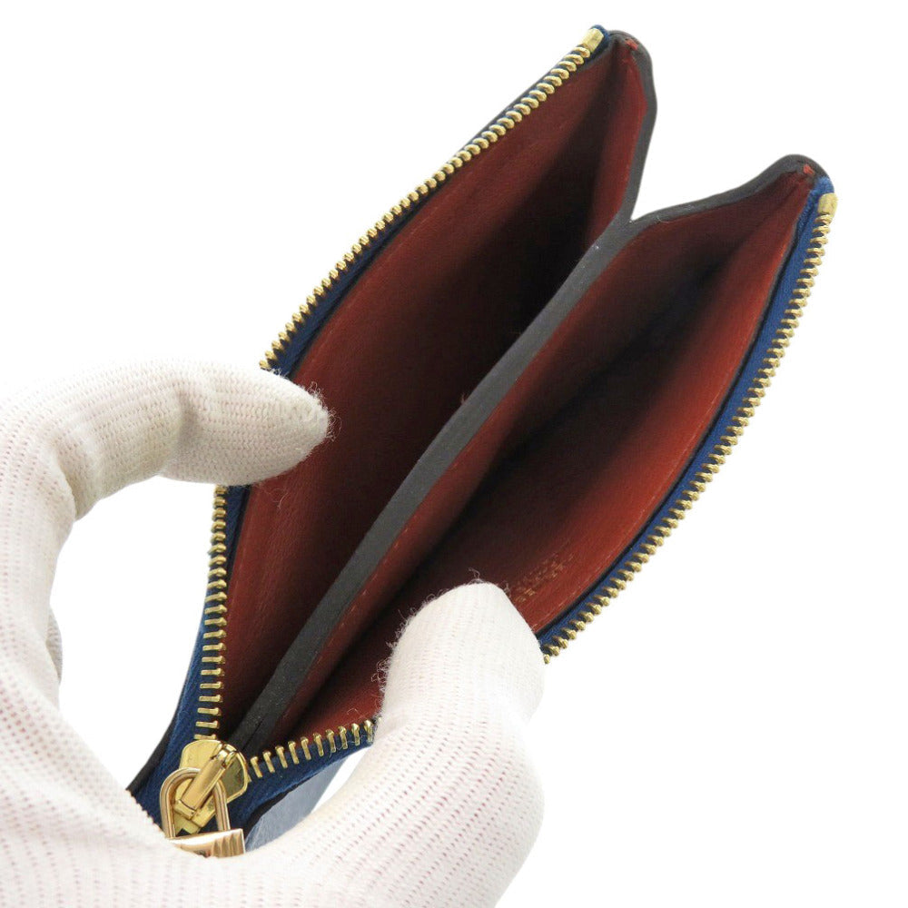 HERMES Pouch Evercolor blue Atou PM