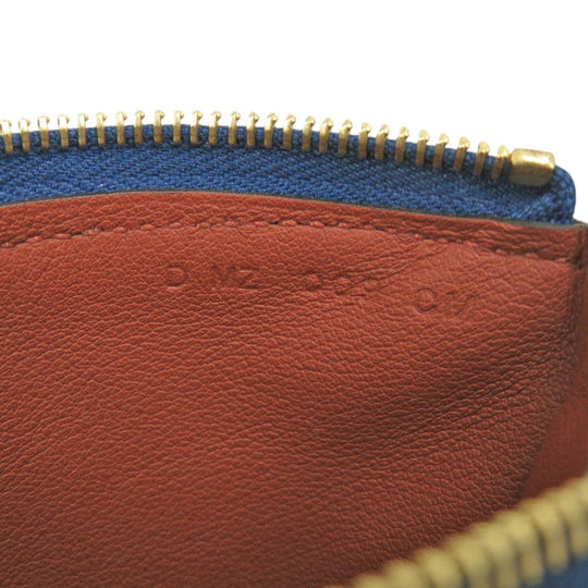 HERMES Pouch Evercolor blue Atou PM