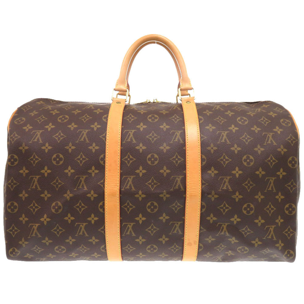 LOUIS VUITTON Boston Duffel bag M41416 Monogram canvas Brown Monogram Keepall bandouliere50 mens Used Authentic
