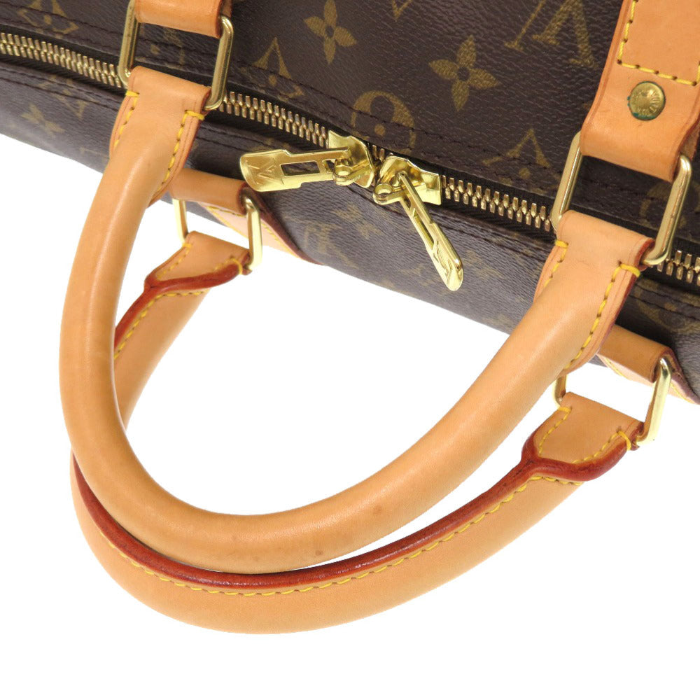 LOUIS VUITTON Boston Duffel bag M41416 Monogram canvas Brown Monogram Keepall bandouliere50 mens Used Authentic