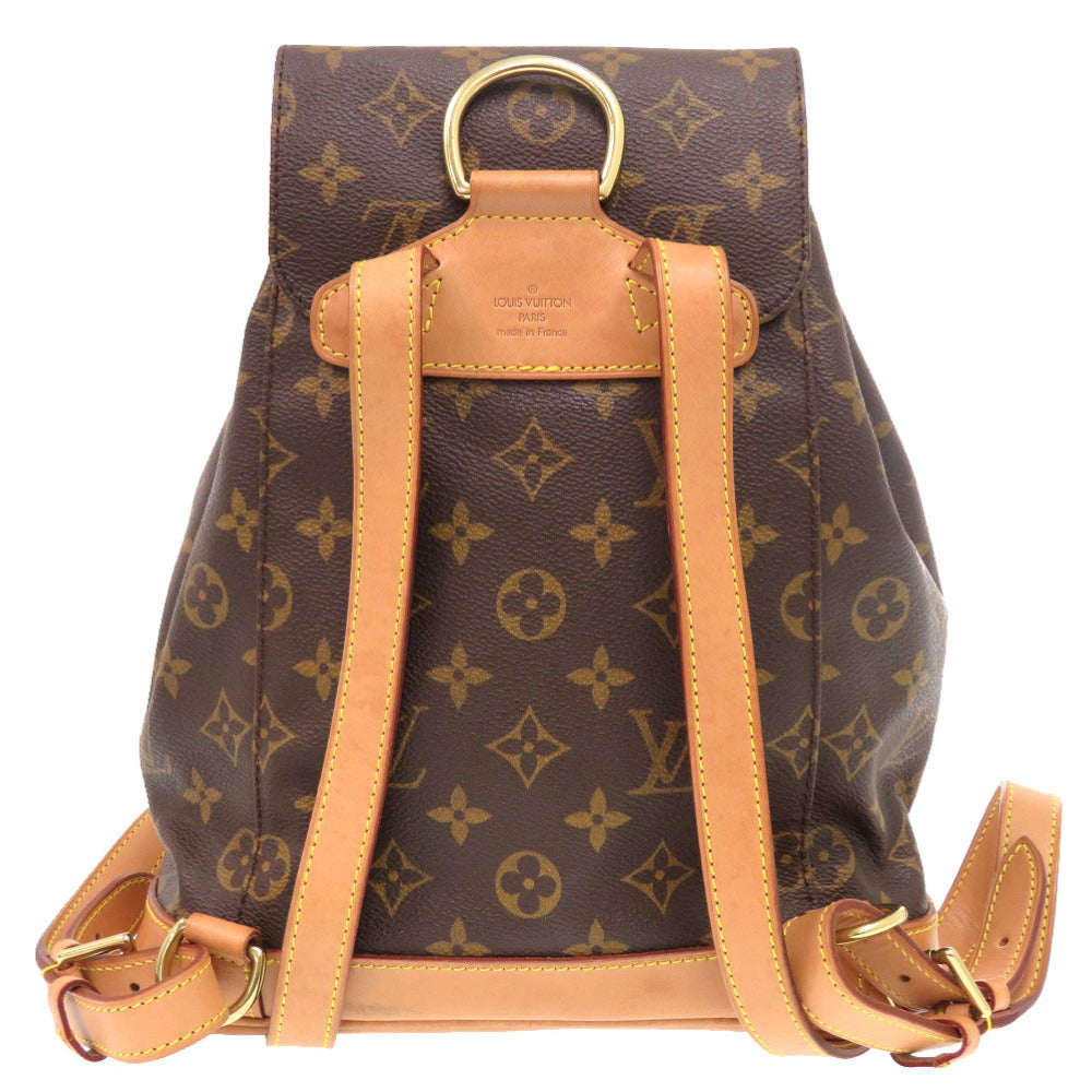 LOUIS VUITTON Backpack M51136 Monogram canvas Brown Monogram MontsourisMM Women Used Authentic