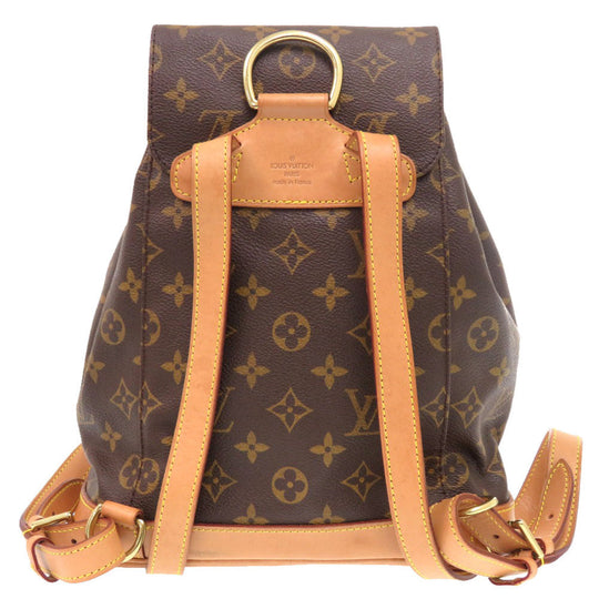 LOUIS VUITTON Backpack M51136 Monogram canvas Brown Monogram MontsourisMM Women Used Authentic