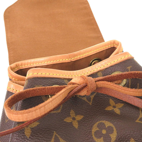 LOUIS VUITTON Backpack M51136 Monogram canvas Brown Monogram MontsourisMM Women Used Authentic