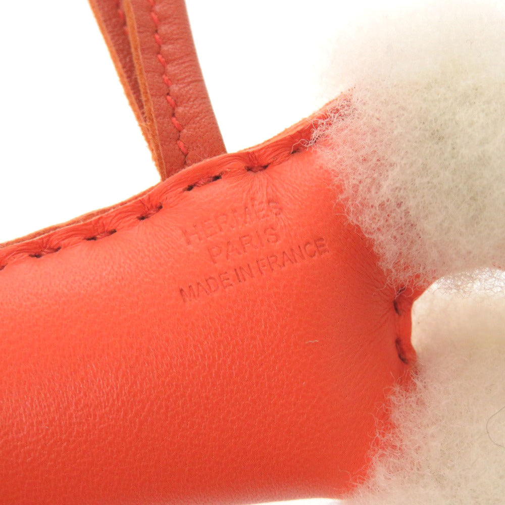 HERMES key ring Annu Milo, Mouton Rose texas Bag charm Buddy Women Used Authentic