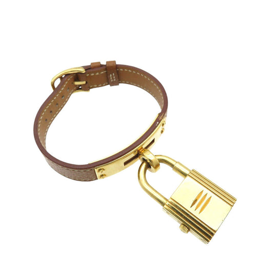 HERMES Watches Quartz Stainless Steel , Courchevel gold Quartz Kelly watch gold dial Women Used Authentic